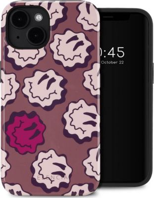 Coque SELENCIA pour Apple iPhone 14 - Wavy Smiley Pink