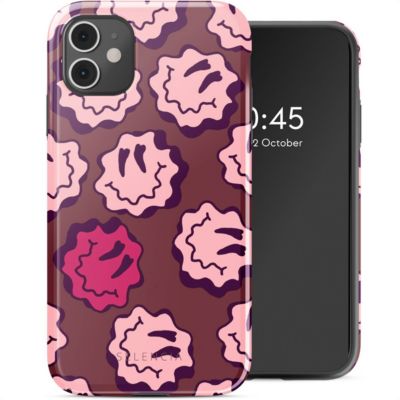Coque SELENCIA pour Apple iPhone 11 - Wavy Smiley Pink
