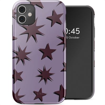 Coque SELENCIA pour Apple iPhone 11 - Stars Plum Lilac