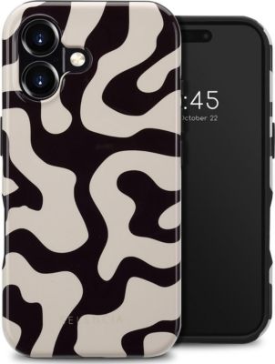 Coque SELENCIA pour Apple iPhone 16 - Art Wave Black