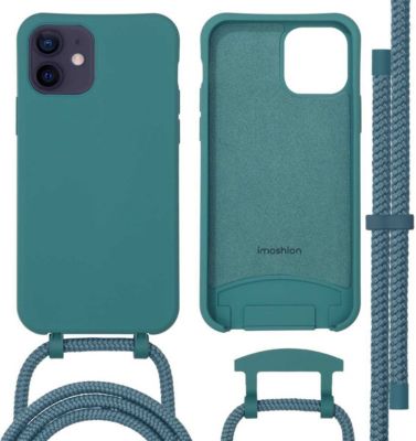 Coque avec cordon IMOSHION pour Apple iPhone 12 (Pro) - Vert foncé