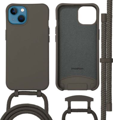 Coque avec cordon IMOSHION pour Apple iPhone 13 - Black Coffee