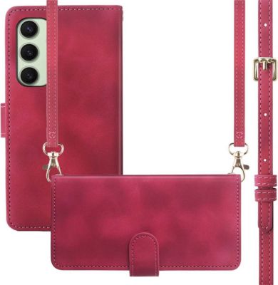 Etui avec cordon IMOSHION pour Samsung Galaxy S24 FE - Rouge