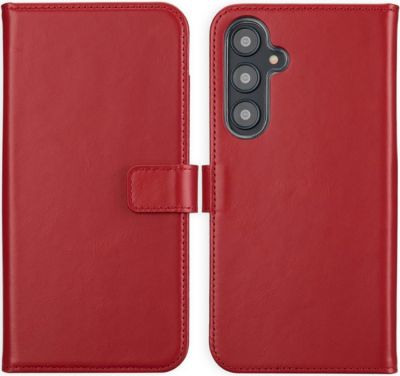 Coque étui SELENCIA pour Samsung Galaxy S24 FE - Rouge