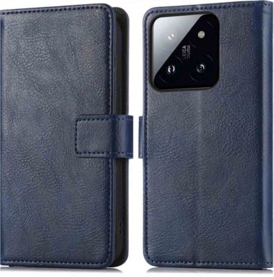 Coque étui IMOSHION pour Xiaomi 14T Pro - Bleu foncé