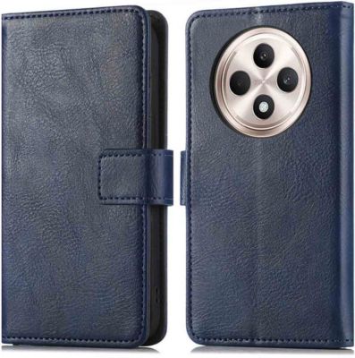 Coque étui IMOSHION pour Oppo Reno 12F 5G - Bleu foncé