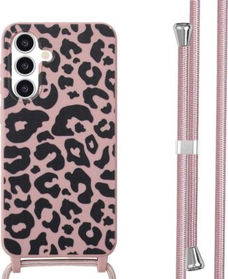 Coque avec cordon IMOSHION pour Samsung Galaxy A16 - Animal Lila