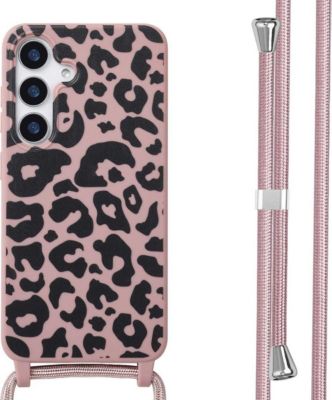 Coque avec cordon IMOSHION pour Samsung Galaxy S25 - Animal Pink