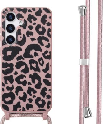 Coque avec cordon IMOSHION pour Samsung Galaxy S25 - Animal Pink