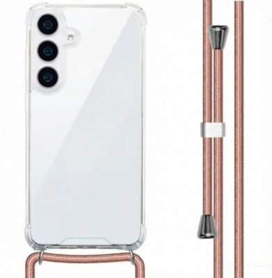 Coque avec cordon IMOSHION pour Samsung Galaxy S25 Plus - Rose Doré