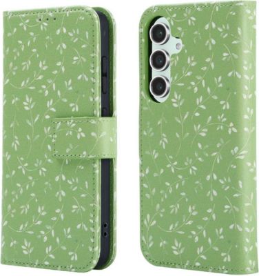 Coque étui IMOSHION pour Samsung Galaxy S25 - Green Flowers