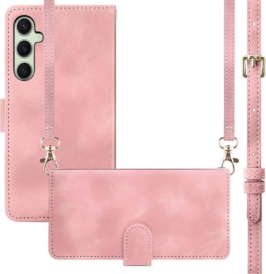 Etui avec cordon IMOSHION pour Samsung Galaxy S25 Plus - Rose