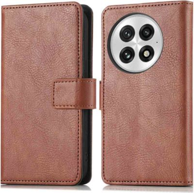 Coque étui IMOSHION pour OnePlus 13 - Marron