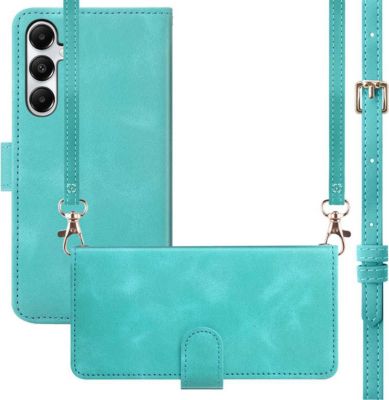 Etui avec cordon IMOSHION pour Samsung Galaxy A16 - Turquoise