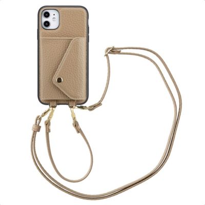 Coque avec cordon SELENCIA pour Apple iPhone 11 - Taupe
