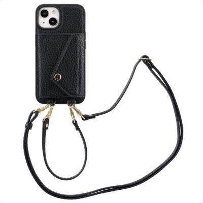 Coque avec cordon SELENCIA pour Apple iPhone 14 / 13 - Noir