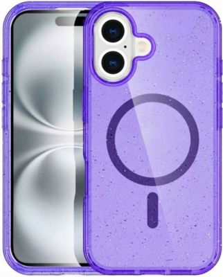 Coque IMOSHION pour Apple iPhone 16 - Paillettes Violet