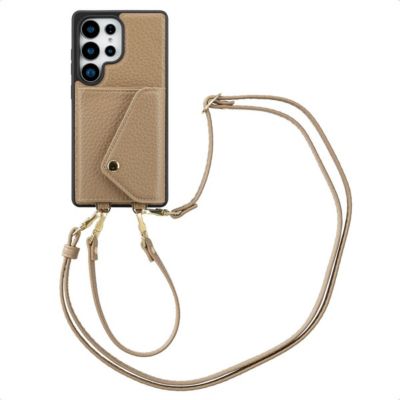 Coque avec cordon SELENCIA pour Samsung Galaxy S25 Ultra - Taupe