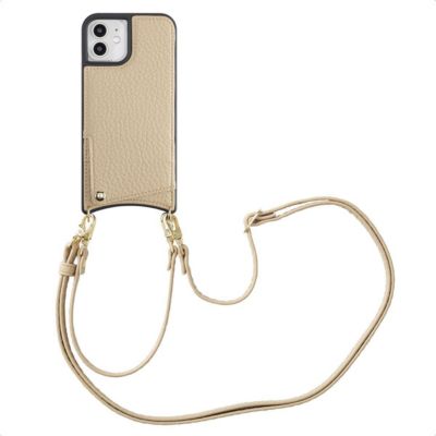 Coque avec cordon SELENCIA pour Apple iPhone 12 (Pro) - Beige