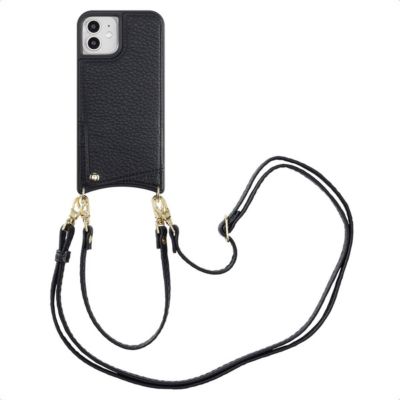 Coque avec cordon SELENCIA pour Apple iPhone 12 (Pro) - Noir