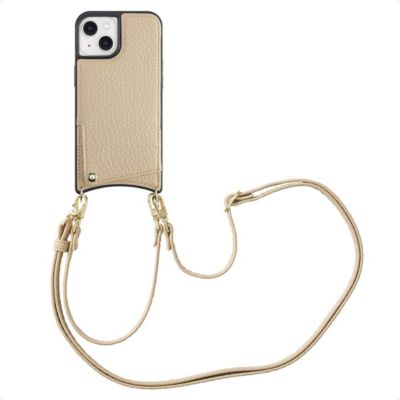 Coque avec cordon SELENCIA pour Apple iPhone 14 / 13 - Beige