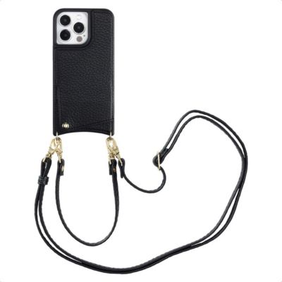 Coque avec cordon SELENCIA pour Apple iPhone 13 Pro - Noir