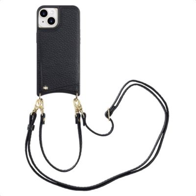 Coque avec cordon SELENCIA pour Apple iPhone 15 - Noir