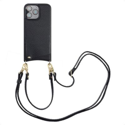 Coque avec cordon SELENCIA pour Apple iPhone 16 Pro Max - Noir