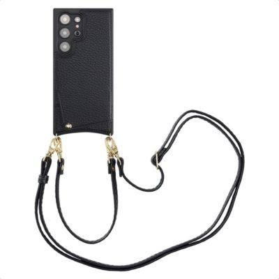 Coque avec cordon SELENCIA pour Samsung Galaxy S24 Ultra - Noir