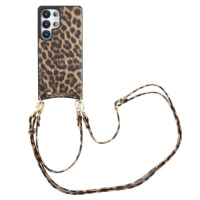 Coque avec cordon SELENCIA pour Samsung Galaxy S25 Ultra - Leopard