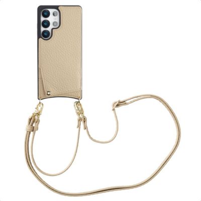 Coque avec cordon SELENCIA pour Samsung Galaxy S25 Ultra - Beige