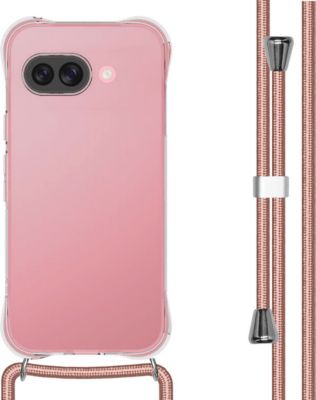 Coque avec cordon IMOSHION pour Google Pixel 9A - Rose Doré