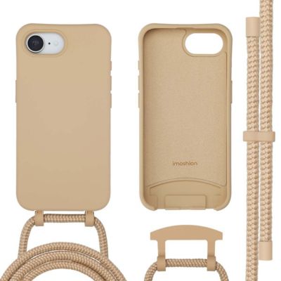 Coque avec cordon IMOSHION pour Apple iPhone 17e / 16e - Nude