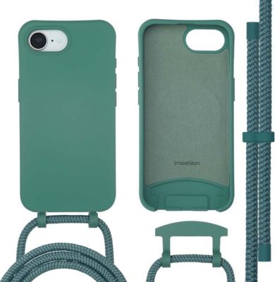 Coque avec cordon IMOSHION pour Apple iPhone 17e / 16e - Vert foncé