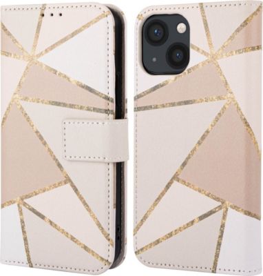 Coque étui IMOSHION pour Apple iPhone 13 - Beige Graphic Coque étui IMOSHION pour Apple iPhone 13 - Beige Graphic