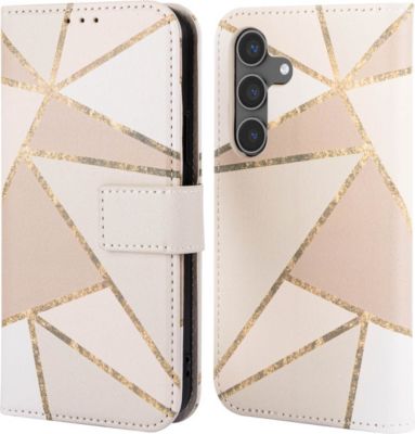 Coque étui IMOSHION pour Samsung Galaxy S24 - Beige Graphic