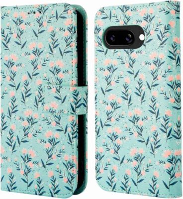 Coque étui IMOSHION pour Google Pixel 9A - Blue Flowers Coque étui IMOSHION pour Google Pixel 9A - Blue Flowers