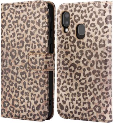 Coque étui IMOSHION pour Samsung Galaxy A20e - Leopard Mood
