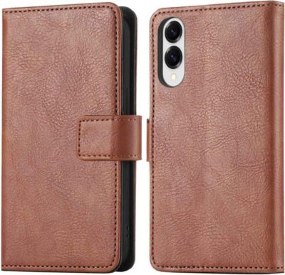 Coque étui IMOSHION pour Samsung Galaxy S25 Edge - Marron