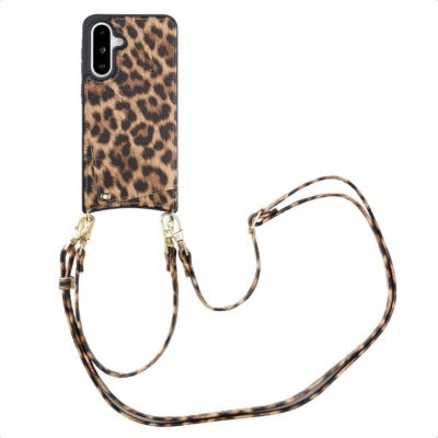Coque avec cordon SELENCIA pour Samsung Galaxy A36 / A56 - Leopard