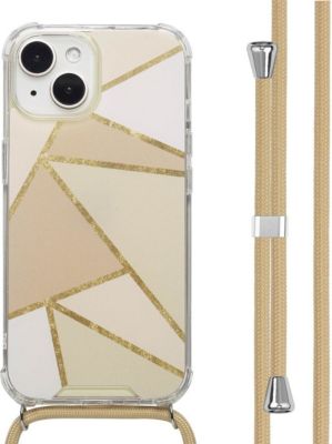 Coque avec cordon IMOSHION pour Apple iPhone 15 - Beige Graphic
