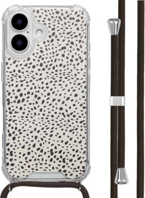 Coque avec cordon IMOSHION pour Apple iPhone 16 - Desert Dots