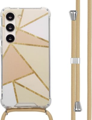 Coque avec cordon IMOSHION pour Samsung Galaxy S23 - Beige Graphic