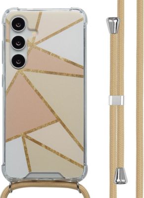 Coque avec cordon IMOSHION pour Samsung Galaxy S24 - Beige Graphic