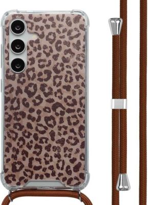 Coque avec cordon IMOSHION pour Samsung Galaxy S24 - Leopard Mood