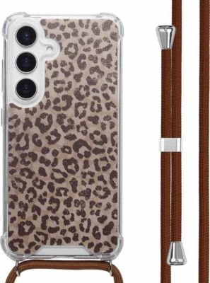Coque avec cordon IMOSHION pour Samsung Galaxy S25 - Leopard Mood