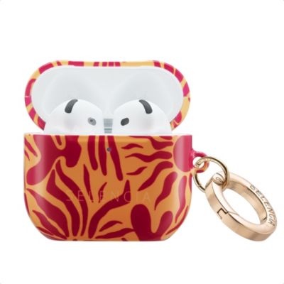 Etui SELENCIA Coque Airpods 4 - Tropical Vibes Apricot