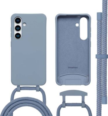 Coque avec cordon IMOSHION pour Samsung Galaxy S25 / S24 - Ash Blue