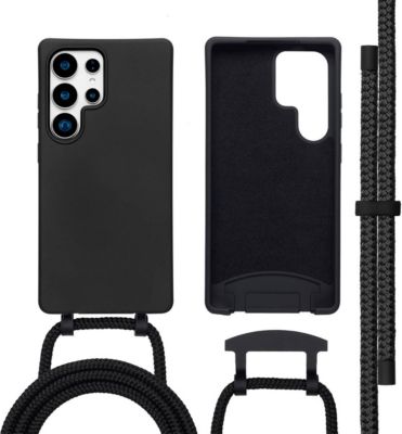 Coque avec cordon IMOSHION pour Samsung Galaxy S25 Ultra - Noir