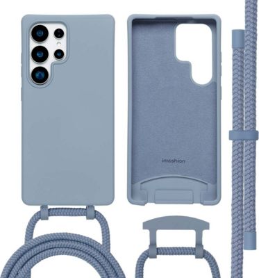 Coque avec cordon IMOSHION pour Samsung Galaxy S25 Ultra - Ash Blue